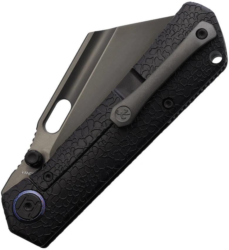 Kunwu Knives Cochise Framelock HD DLC Blade 3.5 Inch Titanium Handle EDC Knife VANCRON Steel For Enthusiasts by Kunwu Knives