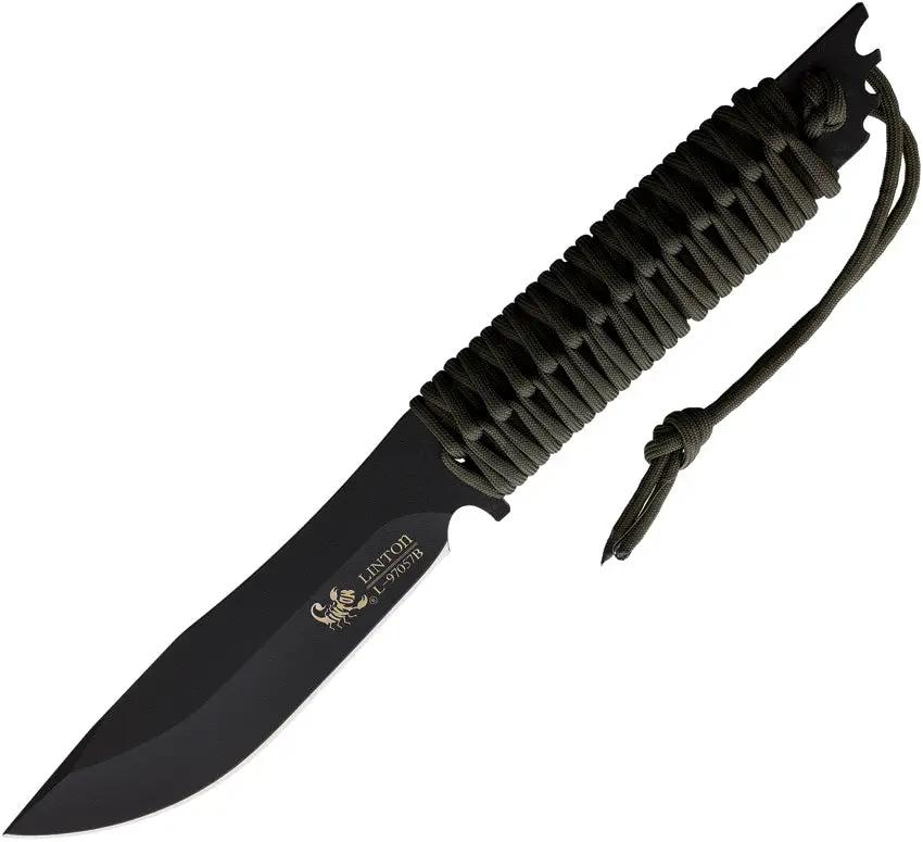 Linton Cutlery Fixed Blade Black L97057B by Linton Cutlery