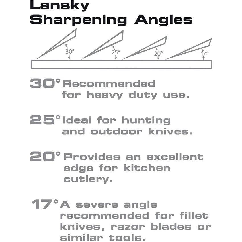 Lansky LKC03 Knife Sharpening System Precision Kit With Coarse Medium Fine Hones Angle Clamp For Knife Enthusiasts by Lansky