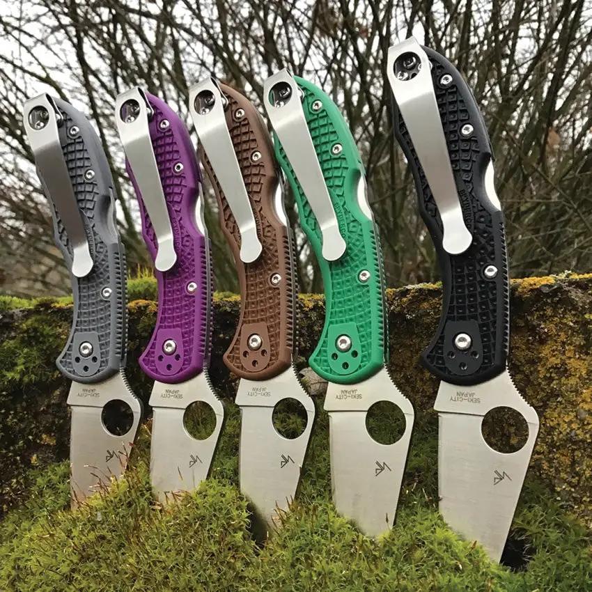 LynchNW Spyderco Long Clip - Long Size With Stonewash Titanium Construction For Everyday Carry by LynchNW