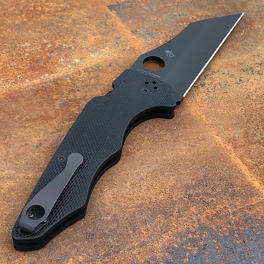 LynchNW Spyderco Standard Clip - BlackSmith Finish Titanium Construction, Boxed For Safe Shipment by LynchNW