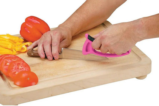 Lansky Deluxe Quick Edge Pink Knife Sharpener With Preset 22.5 Degree Angles And Tungsten Carbide Guides by Lansky