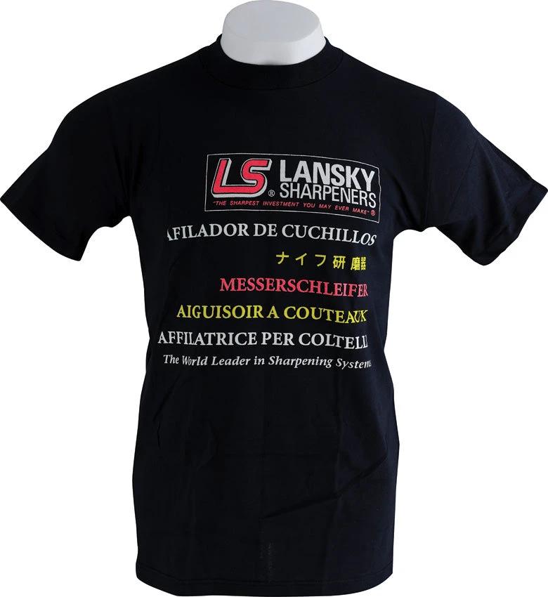 Unisex Lansky Cotton T Shirt Black Medium Comfortable Everyday Wear Bulk Packed Essentials by Lansky