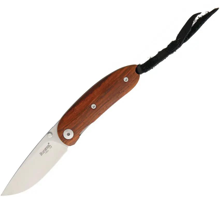LionSTEEL Mini Opera Linerlock Premium EDC Knife Santos 8210 ST With D2 Blade And Santos Wood Handle by LionSTEEL