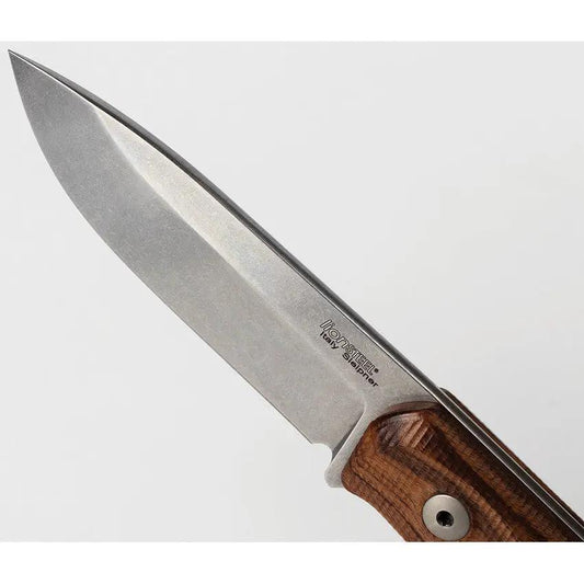 LionSteel B41 Bushcraft Knife With Santos Wood Handle Sleipner Steel 8.75In Overall by LionSTEEL