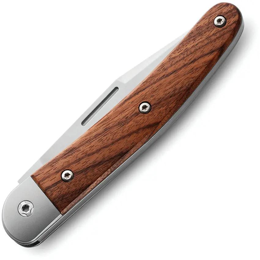 LionSTEEL Jack Folder JK1 ST Premium Folding Knife M390 Satin Blade Santos Wood Handle Titanium Bolsters For Collectors by LionSTEEL