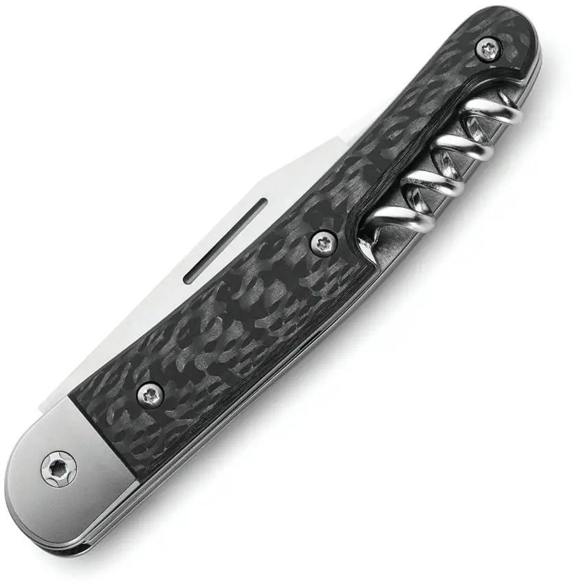 LionSteel Jack Folder CF JK3 CF Knife For EDC Enthusiasts With Carbon Fiber Handle Titanium Bolsters Bottle Opener by LionSTEEL