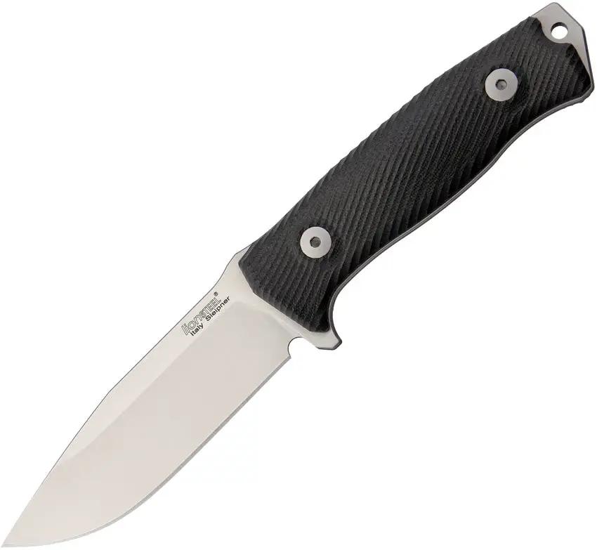 LionSTEEL M5 Fixed Blade Knife For Outdoors Durable Full Tang Sleipner Drop Point G10 Handle With Cordura Sheath by LionSTEEL