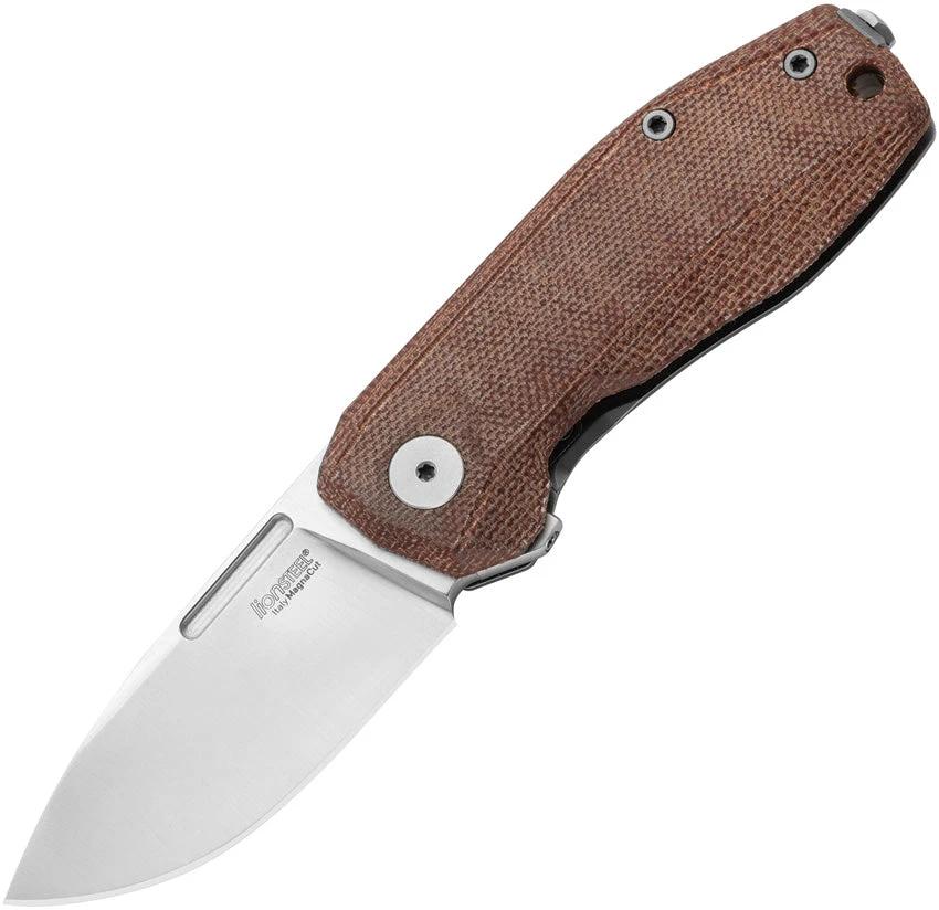 LionSTEEL Nano Framelock Natural Micarta NA01 CVN by LionSTEEL