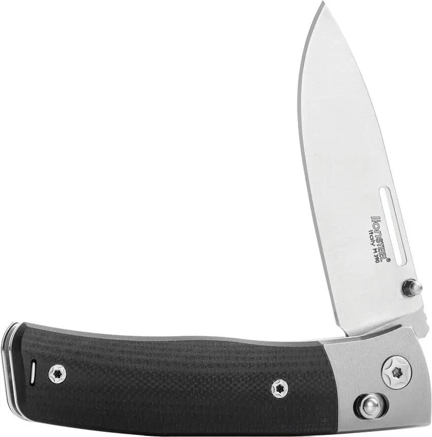 LionSteel Nini 2 Crossbar Lock Knife Black G10 Handle M390 Blade Premium EDC Tool for Collectors by LionSTEEL