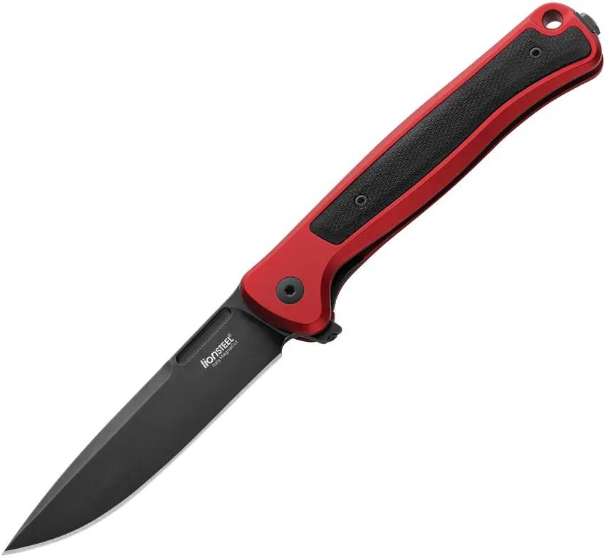 LionSTEEL Skinny Framelock Knife Red Aluminum Handle with CPM MagnaCut Blade for EDC Enthusiasts by LionSTEEL