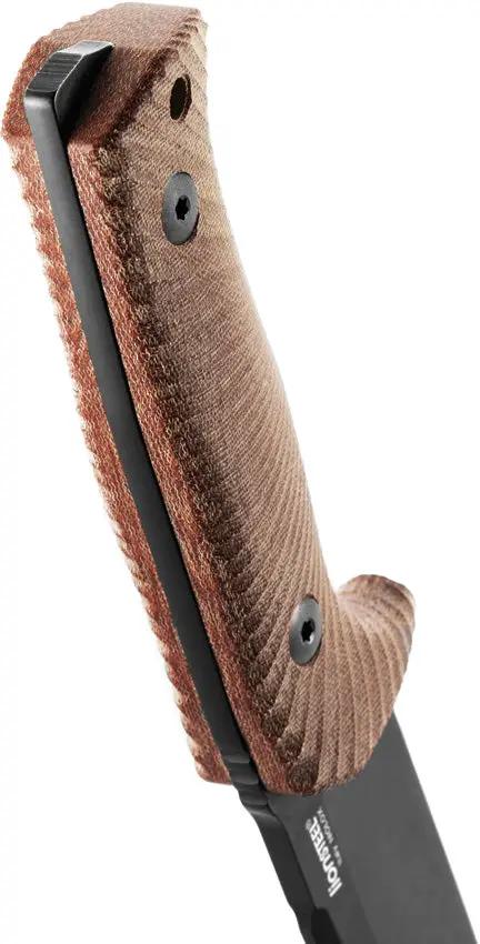 LionSTEEL T5 Fixed Blade Knife For Outdoor Enthusiasts With 5 Inch Premium Niolox Blade PVD Coating And Micarta Handle by LionSTEEL