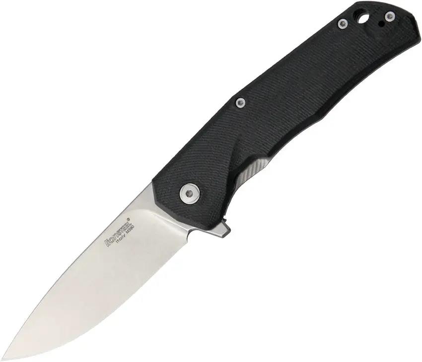 LionSTEEL TRE G10 Framelock Knife Black GBK With M390 Drop Point Blade For Premium EDC Enthusiasts by LionSTEEL