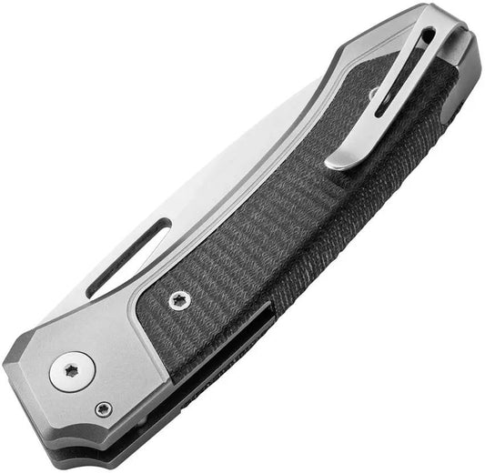 LionSteel Twain Button Lock Folding Knife MagnaCut Blade G10 Titanium Handle EDC by LionSTEEL