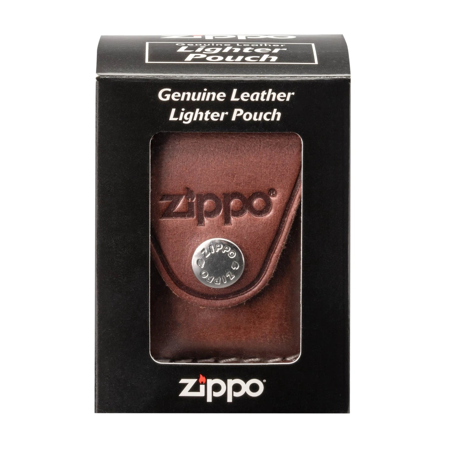 Zippo® Brown Leather Lighter Pouch – Loop Style (LPLB) by Zippo