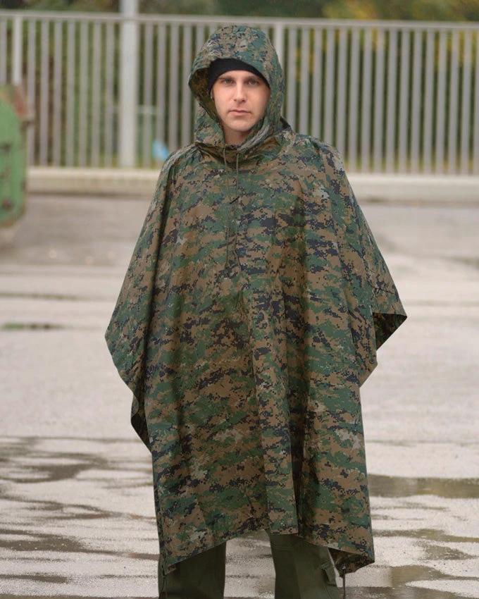Mil-Tec Digital WL Camo Ripstop Poncho 10630071 by Mil-Tec