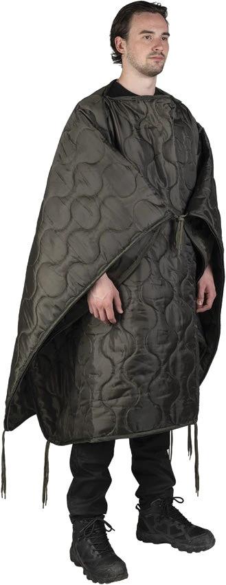 Mil-Tec OD Multifuction Poncho Liner 14424501 by Mil-Tec