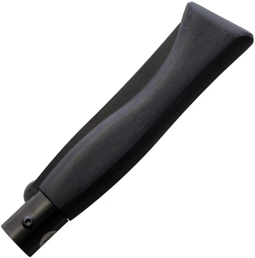 Main Knives Italian Linerlock - Black Titanium Coated Stainless Blade With Black Wood Handle by MAIN Knives