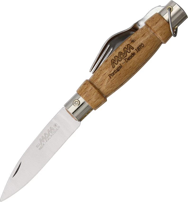 MAM Knife with Fork & Keyring 2020 SILVER RING W/SKINPACK by MAM