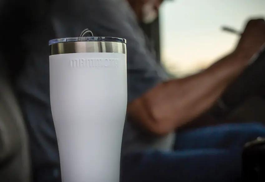 Mammoth Rover Tumbler 30oz White - Double Walled Vacuum Insulation Keeps Drinks Hot 12 Hours Cold 36 Hours by Mammoth