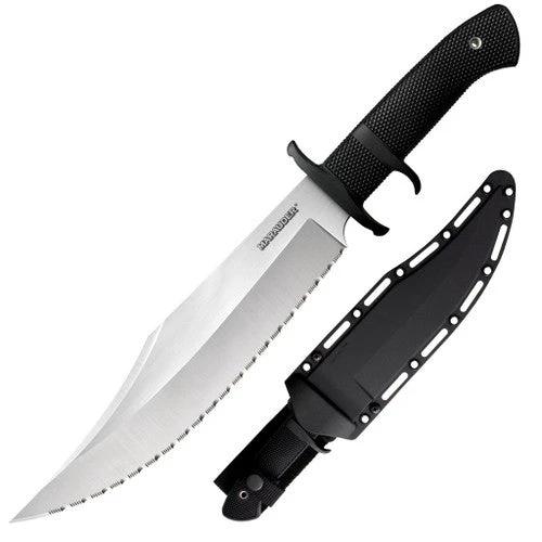 Cold Steel Marauder Serrated Bowie Knife – Stone Wash Finish by Cold Steel