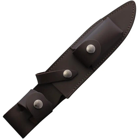 Maserin 12.25 Inch French Foreign Legion Tactical Knife with Etched 7 Inch Stainless Blade and Leather Sheath by Maserin