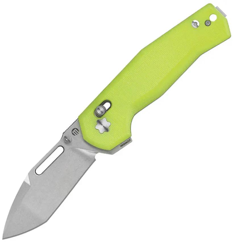 Maserin 632 CB1 Crossbar Lock Knife MagnaCut Tanto with Neon G10 Handle for EDC Enthusiasts by Maserin