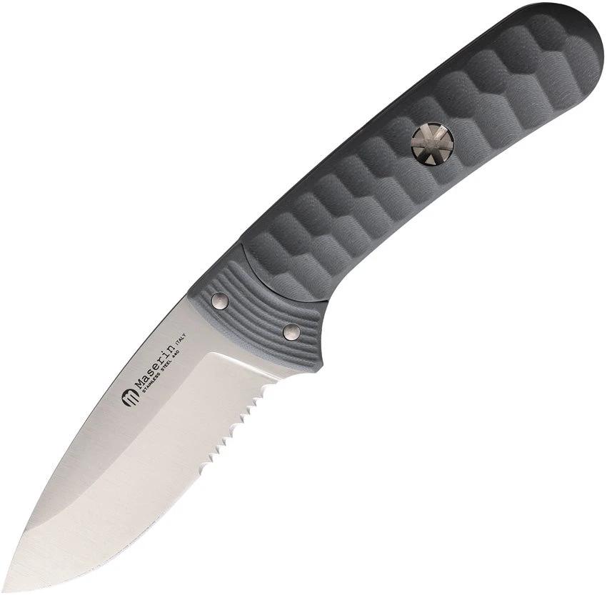 Maserin Sax Fixed Blade Gray 975 G10G by Maserin