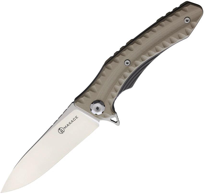 Maxace Zealot Linerlock Tan MCZ203 by Maxace