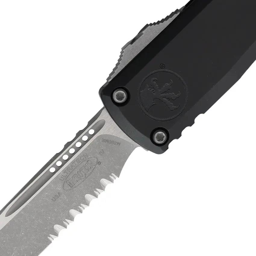 Microtech Auto UTX 85 OTF Knife Gen IV 3 Inch Bohler M390 Blade Glass Breaker Clip Apocalyptic Finish by Microtech