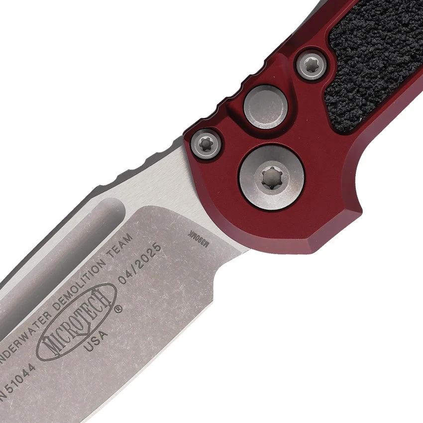 Microtech Auto LUDT GenIII 1135-10APMR Automatic Knife For EDC Enthusiasts Merlot Aluminum Handle by Microtech