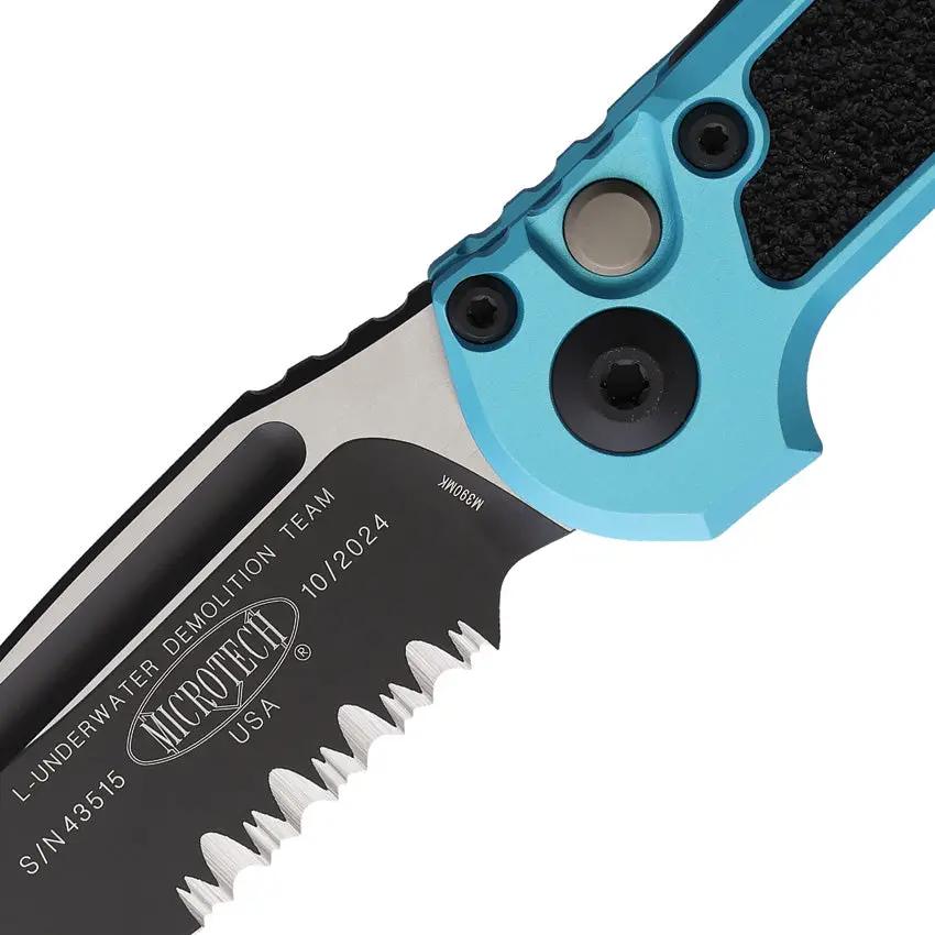 Microtech Auto LUDT Button Lock Gen III 1135-2TQ Automatic Knife for EDC Enthusiasts 3.5in M390 Turquoise Handle by Microtech