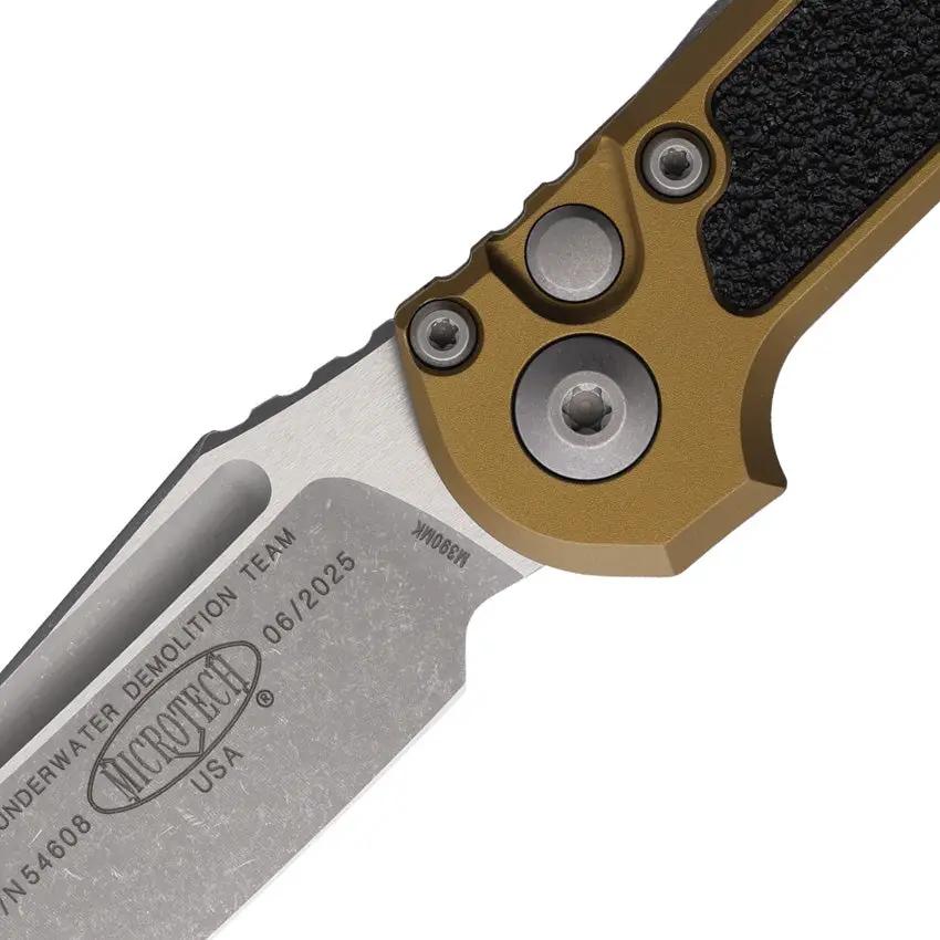 Microtech Auto LUDT Button Lock Gen III 1136-10APTA Automatic Opening EDC Knife for Tactical Enthusiasts by Microtech