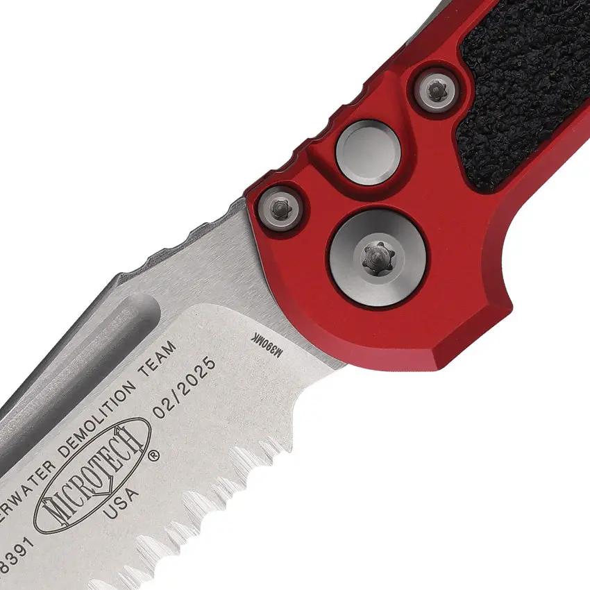 Microtech Auto LUDT Button Lock Gen III 1136-12RD Red Handle M390 Blade Tactical Knife For Collectors by Microtech