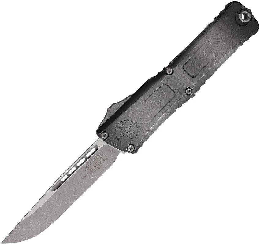 Microtech Auto Combat Troodon SE Gen III Automatic Knife One Hand Deployment for Professionals Enthusiasts 114310APWME by Microtech