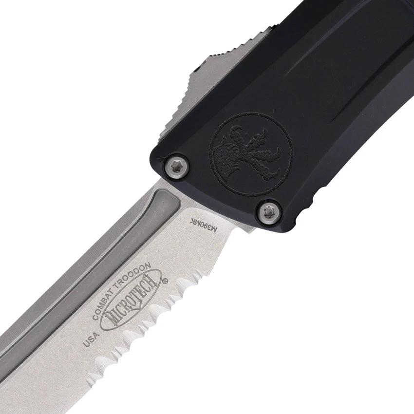 Microtech Auto Combat Troodon Gen III Knife Automatic Opening 5.5in Closed 4in M390MK Blade For Tactical EDC Enthusiasts by Microtech