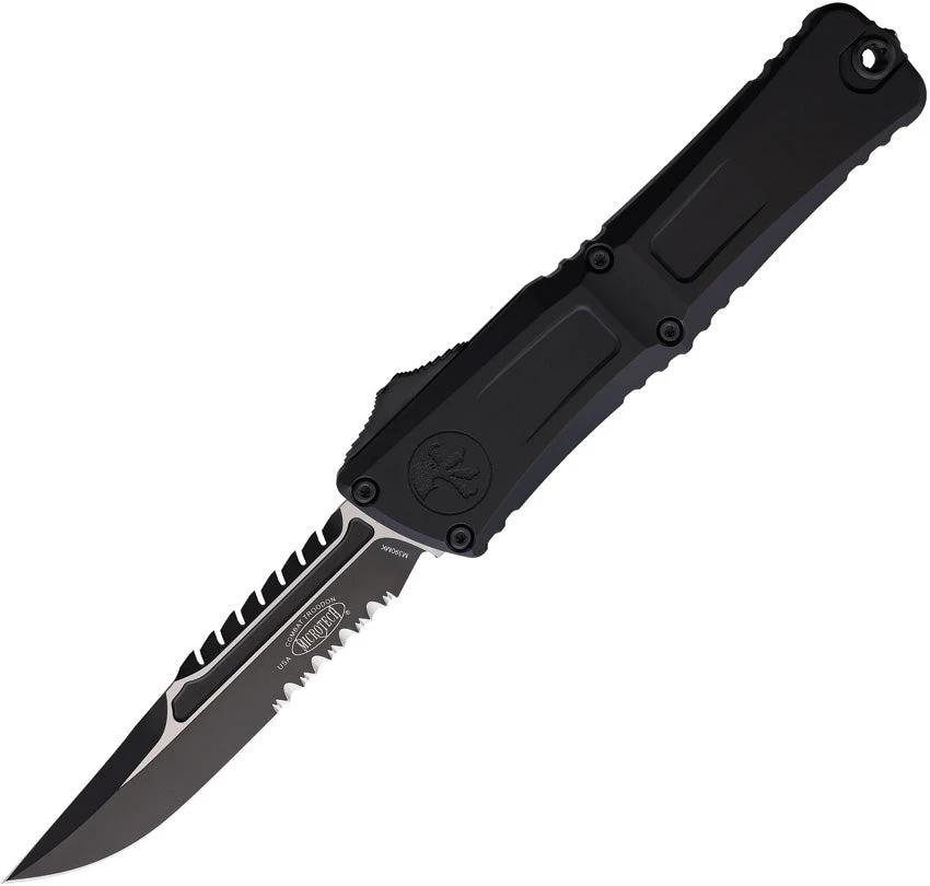 Microtech Auto Combat Troodon Intercepto Knife For Tactical Pros With Bohler M390MK Blade Dual Tone Finish