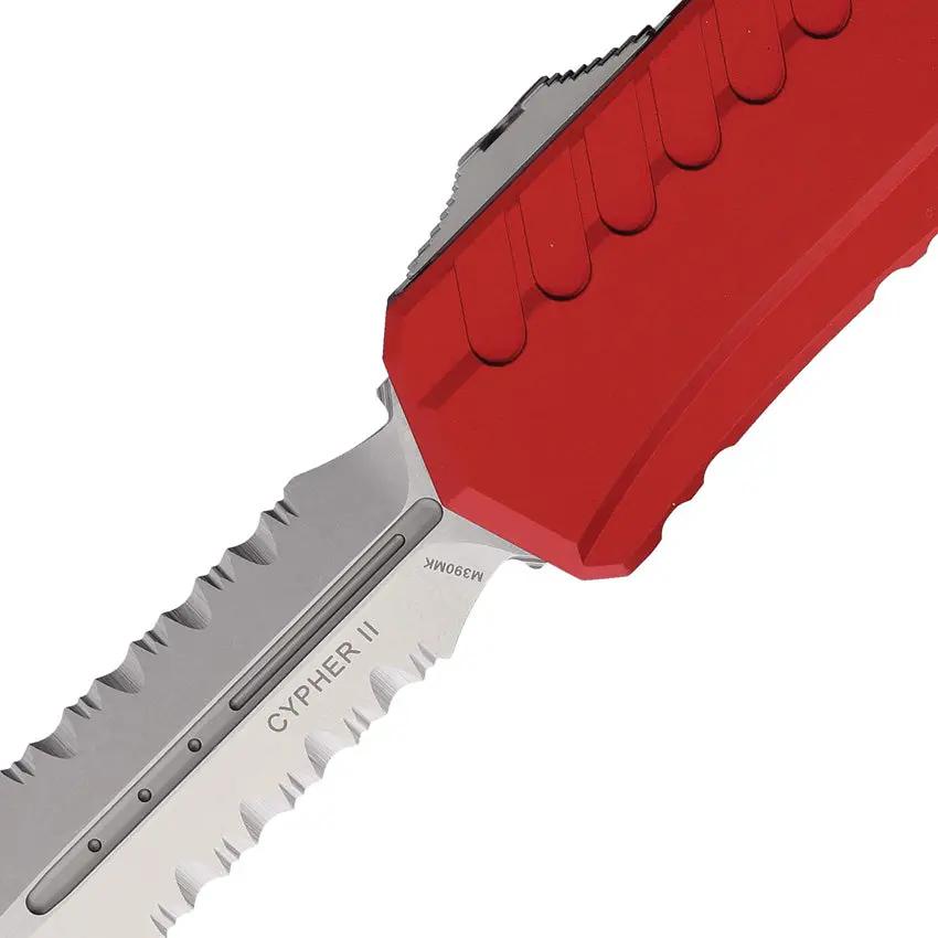 Microtech Auto Cypher II Automatic Deployment Folding Knife Red Handle For Professionals And Enthusiasts by Microtech