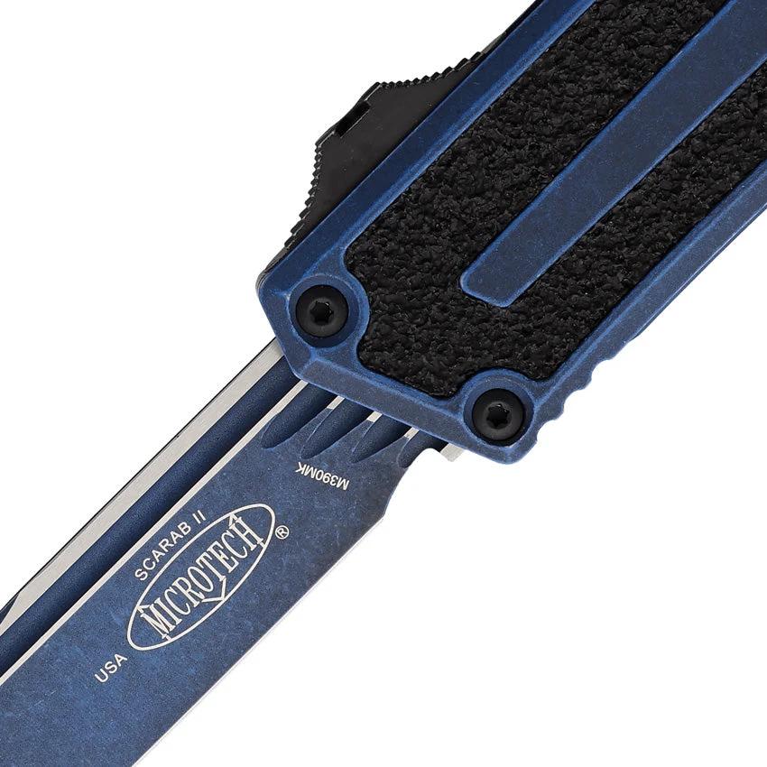Microtech Auto Scarab II OTF Gen III Knife With Automatic Opening Aluminum Handle And M390MK Blade For Collectors by Microtech