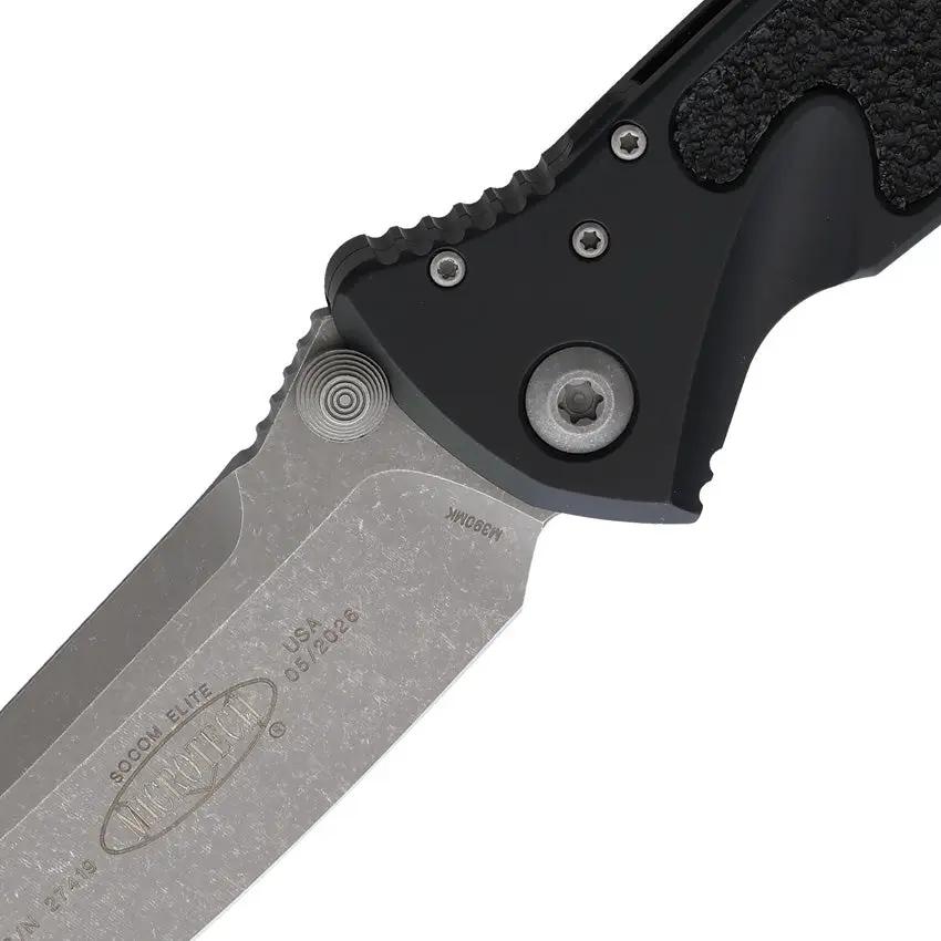 Microtech Socom Elite Linerlock AP Knife With Apocalyptic Finish And Premium Steel Blade For Tactical Enthusiasts by Microtech
