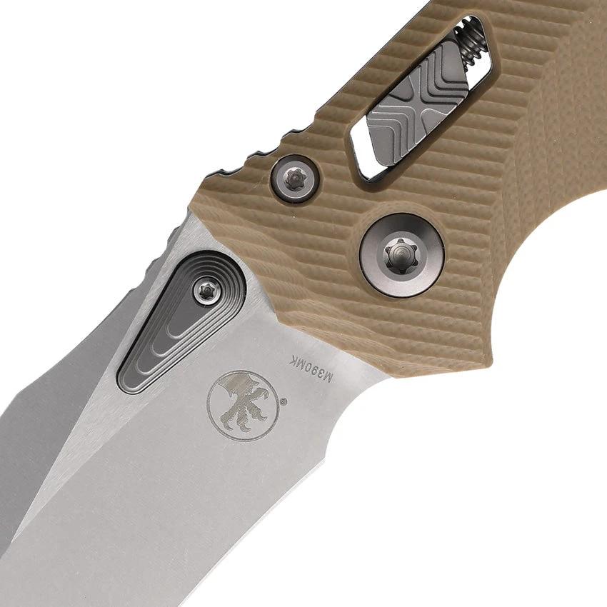 Microtech Amphibian Knife Ram Lok Tan G10 Handle Premium M390 Blade For EDC Enthusiasts by Microtech
