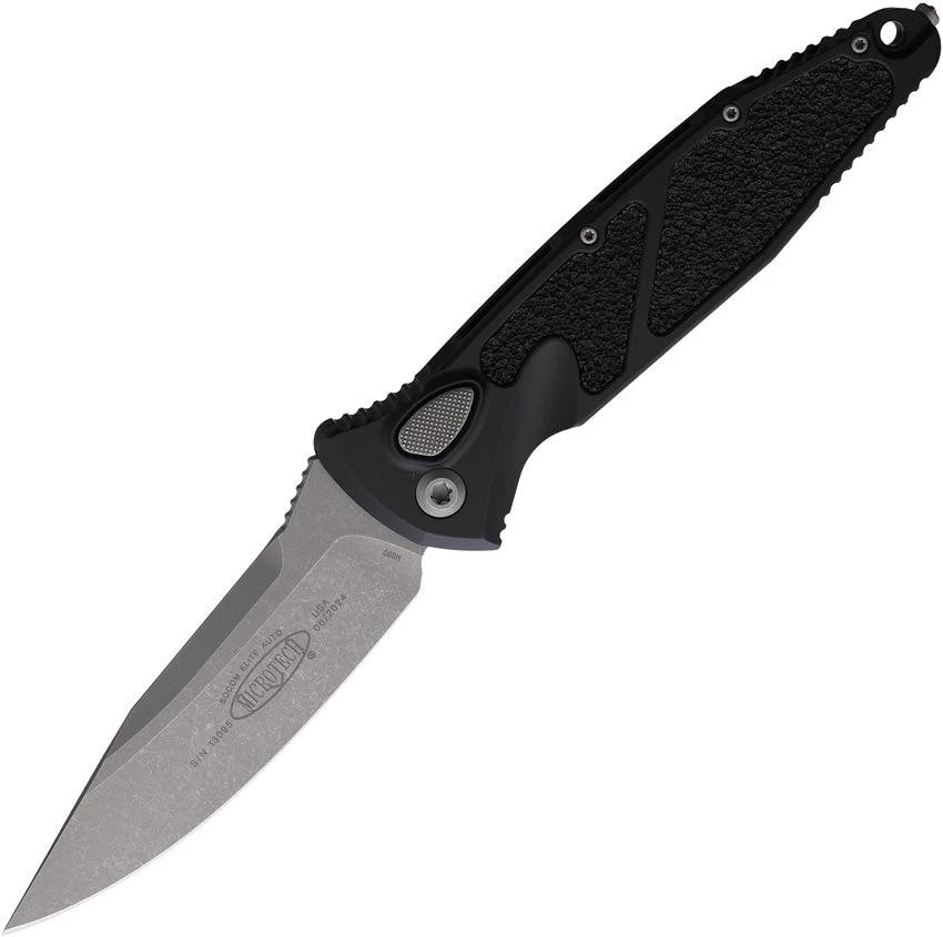 Microtech Auto Socom Elite Buttonlock Knife 4 Inch Blade Automatic Opening Apocalyptic Finish For Tactical Professionals