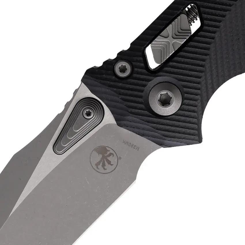 Microtech Amphibian Ram Lok Knife With Apocalyptic M390 Blade Black G10 EDC Tactical by Microtech