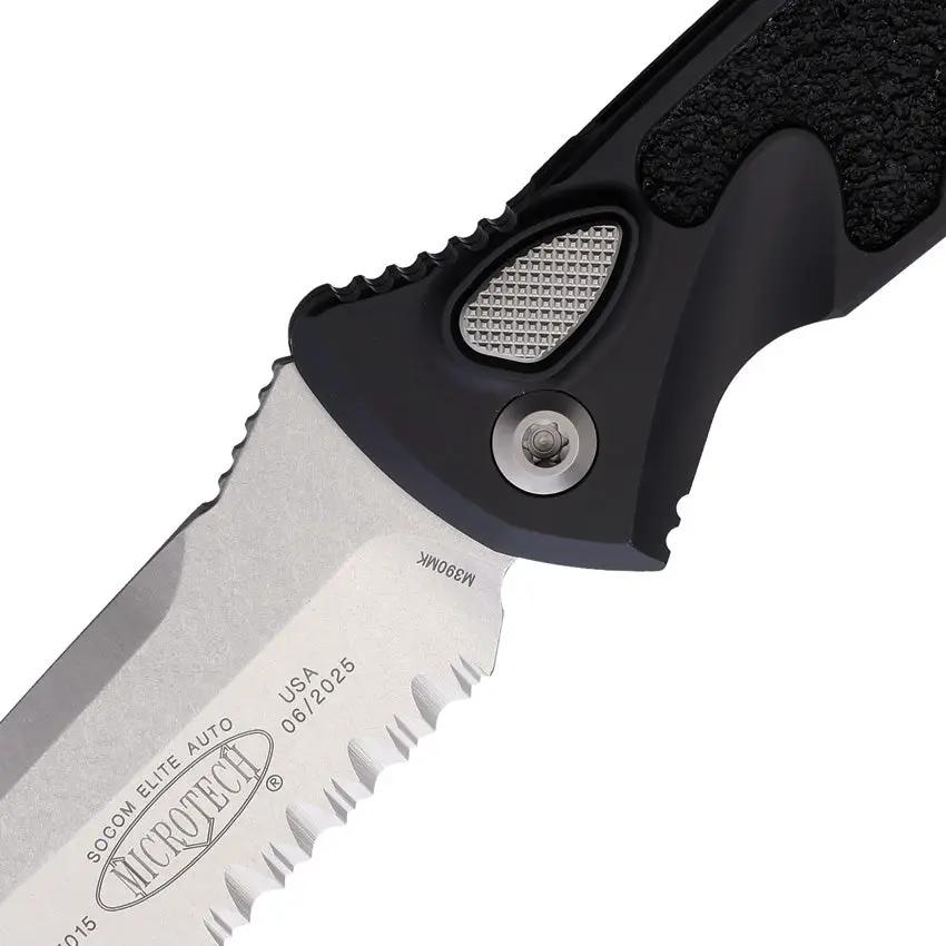 Microtech Auto Socom Elite Buttonlock Tactical Knife With Auto Opening M390 Blade For Collectors by Microtech