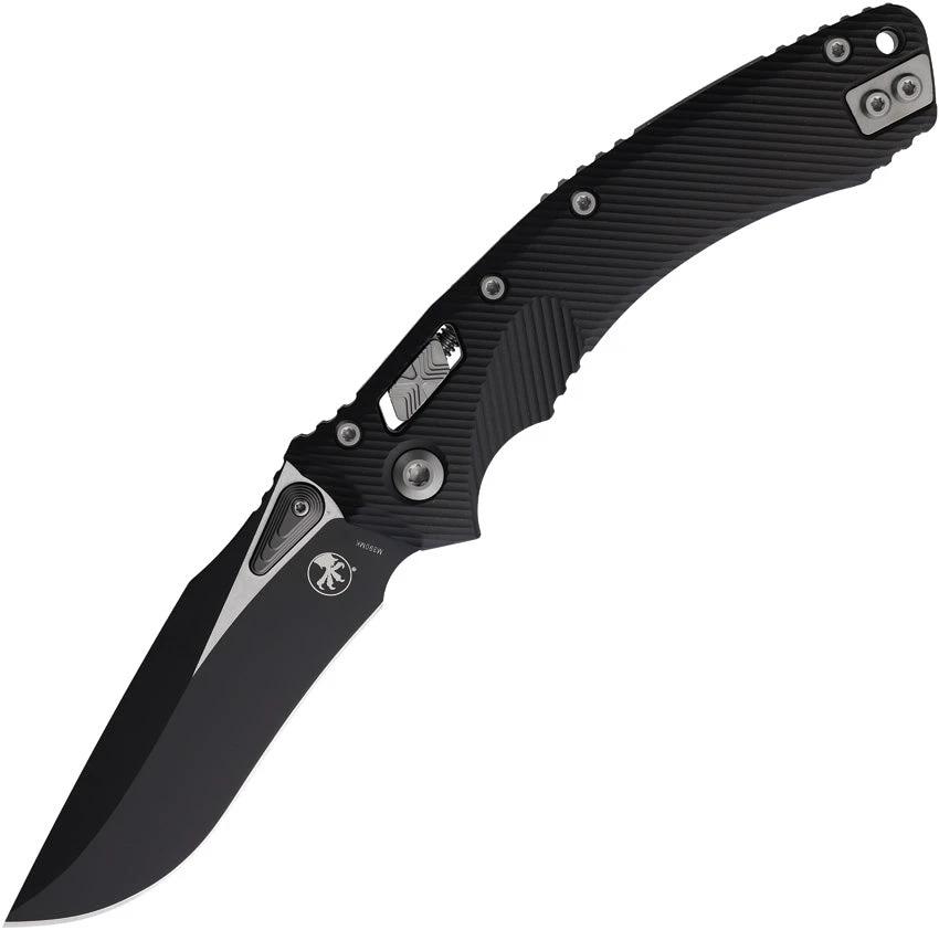 Microtech Amphibian Ram Lok Knife 137RL 1FL Two Tone M390 Blade Black Aluminum For Everyday Carry Enthusiasts