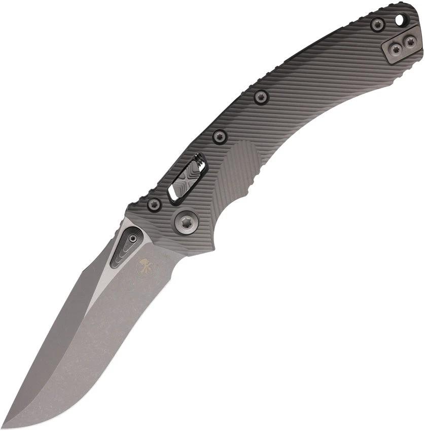 Microtech Amphibian SE Ram Lok Knife 4 Inch Apocalyptic M390 Finish Ball Bearing Thumb Stud EDC Enthusiasts