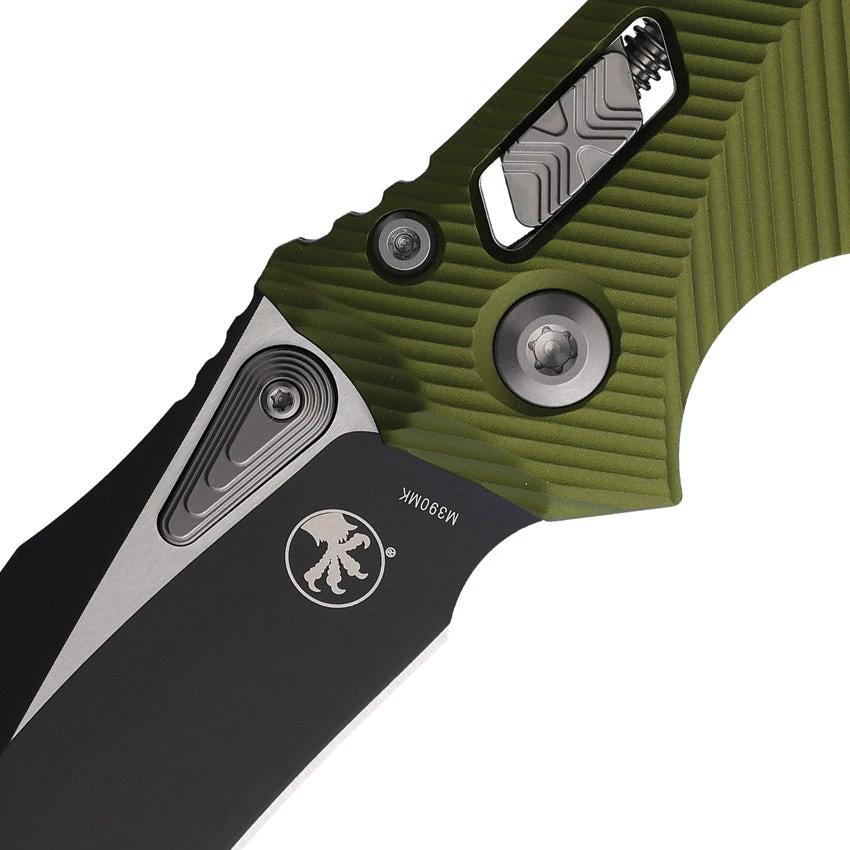Microtech Amphibian SE Ram-Lok Knife OD Green Aluminum Handle With 4-Inch M390 Blade EDC Friendly by Microtech