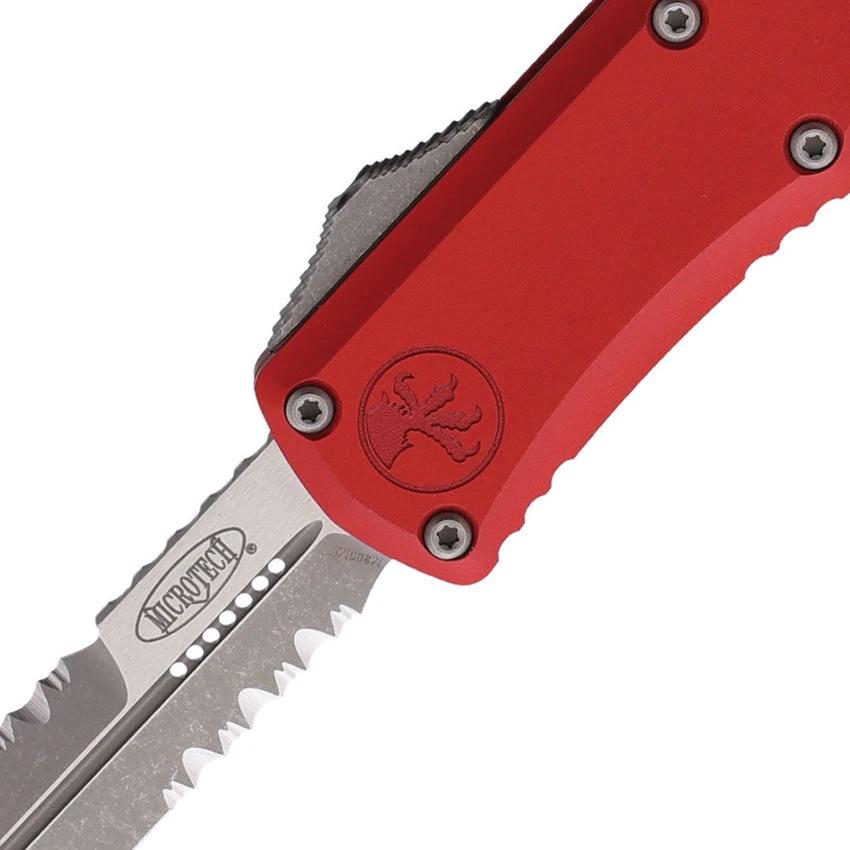 Microtech Auto Hera II Mini OTF Knife Red Handle Automatic Opening Premium Bayonet Blade For Tactical EDC by Microtech