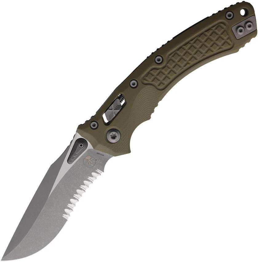 Microtech Amphibian S E Ram Lok Knife With Apocalyptic Finish M390MK Blade Frag G10 For EDC Tactical Enthusiasts