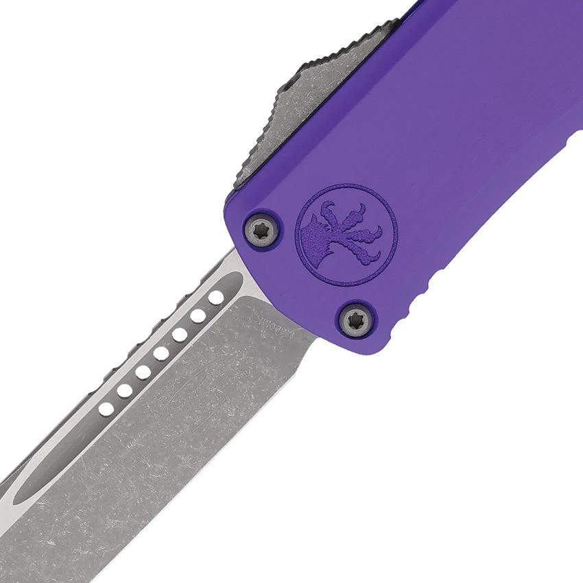 Microtech Auto Hera II Mini OTF Knife Auto Opening With 3 Inch M390 Blade Aluminum Handle Apocalyptic Finish EDC Ready by Microtech